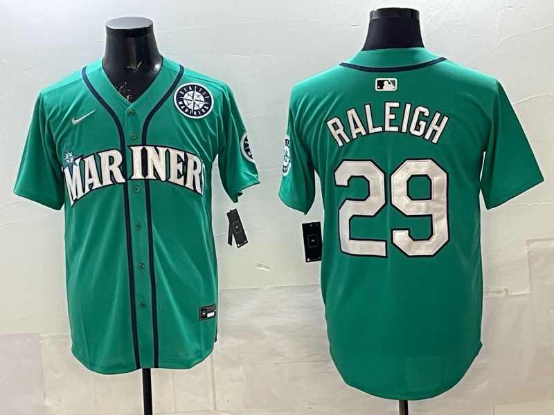 Men Seattle Mariners #29 Raleigh Green Game Nike MLB 2025 Jersey 007